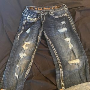 New Rock Revival Crop Jeans size 30